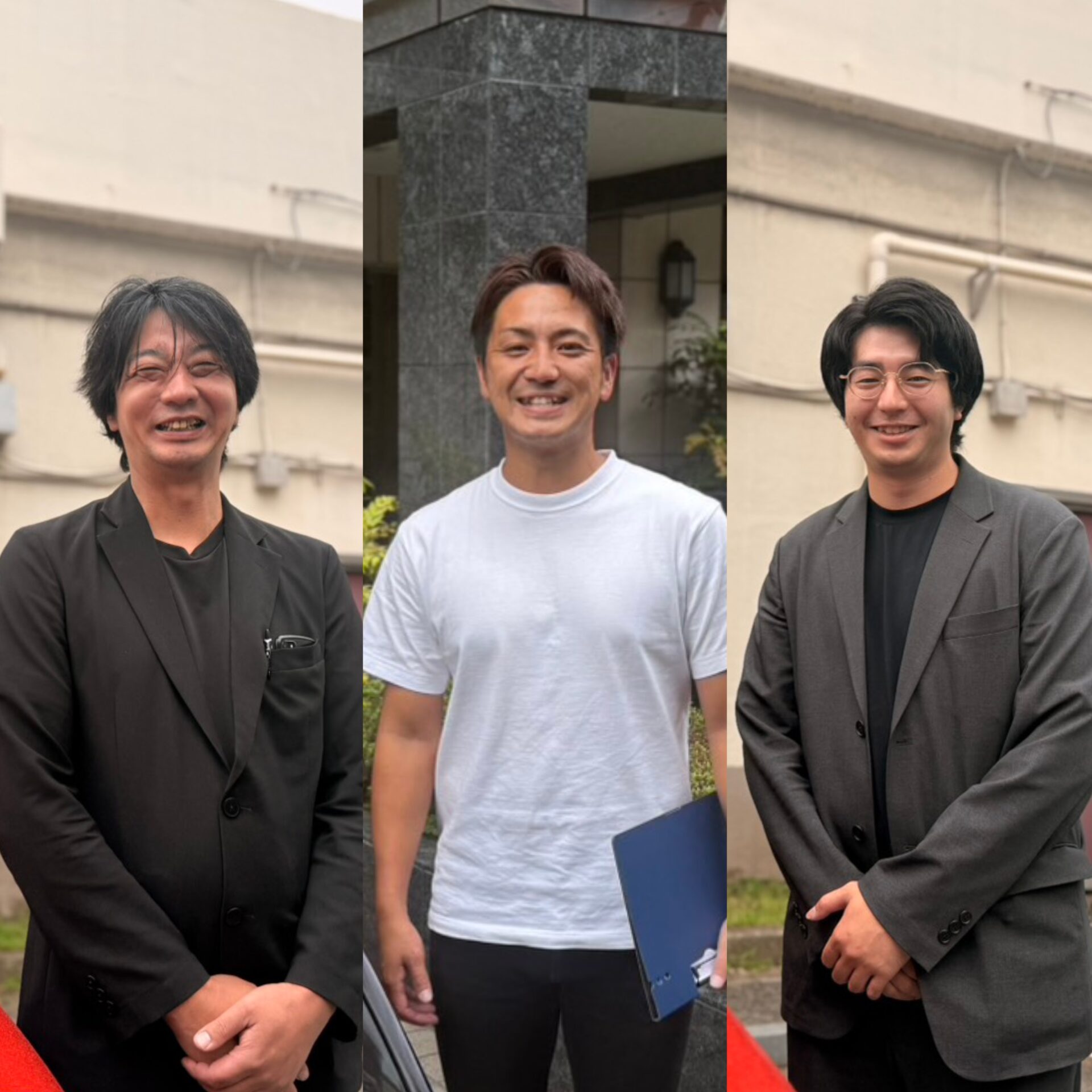 ハッピーカーズ米子店の請島（うけしま）、井上（いのうえ）、三代川（みよかわ）と申します。当店は、お客様に「安心・納得・満足」のお取引をしていただくことを第一に考え、寄り添ったご提案ができるよう、常に心掛けております。